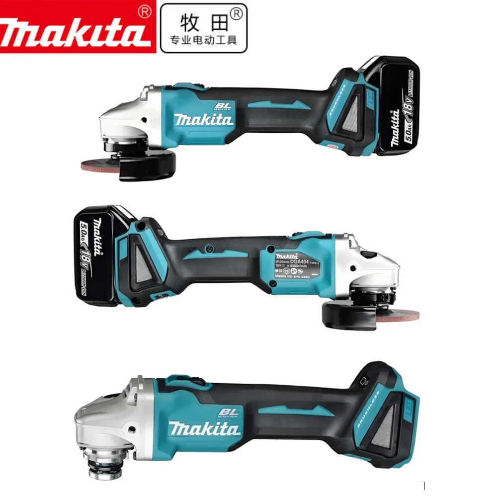 Brushless Angle Grinder Battery Powered - Makita battery DGA404 125mm Angle Grinder