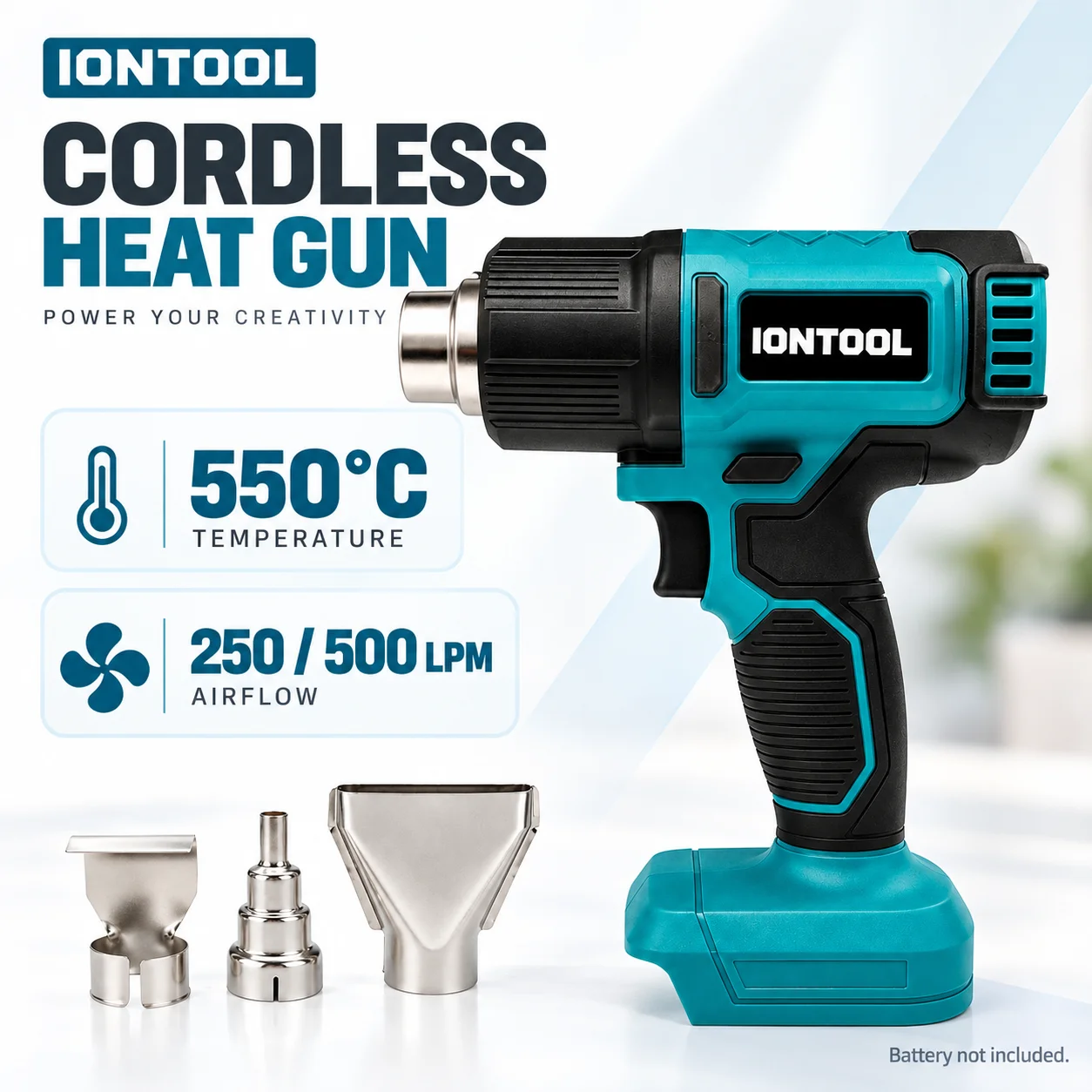 Cordless Heat Gun For Shrink Tubing - IONTOOL Cordless Heat Gun for Shrink