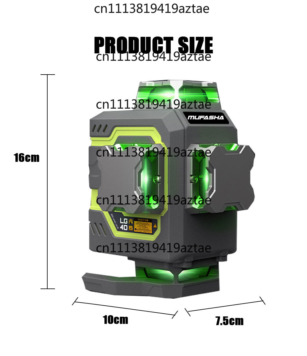 16 Line Laser Level 360 Self L - огляд і ціна Laser Level 16 Lines 4D Green