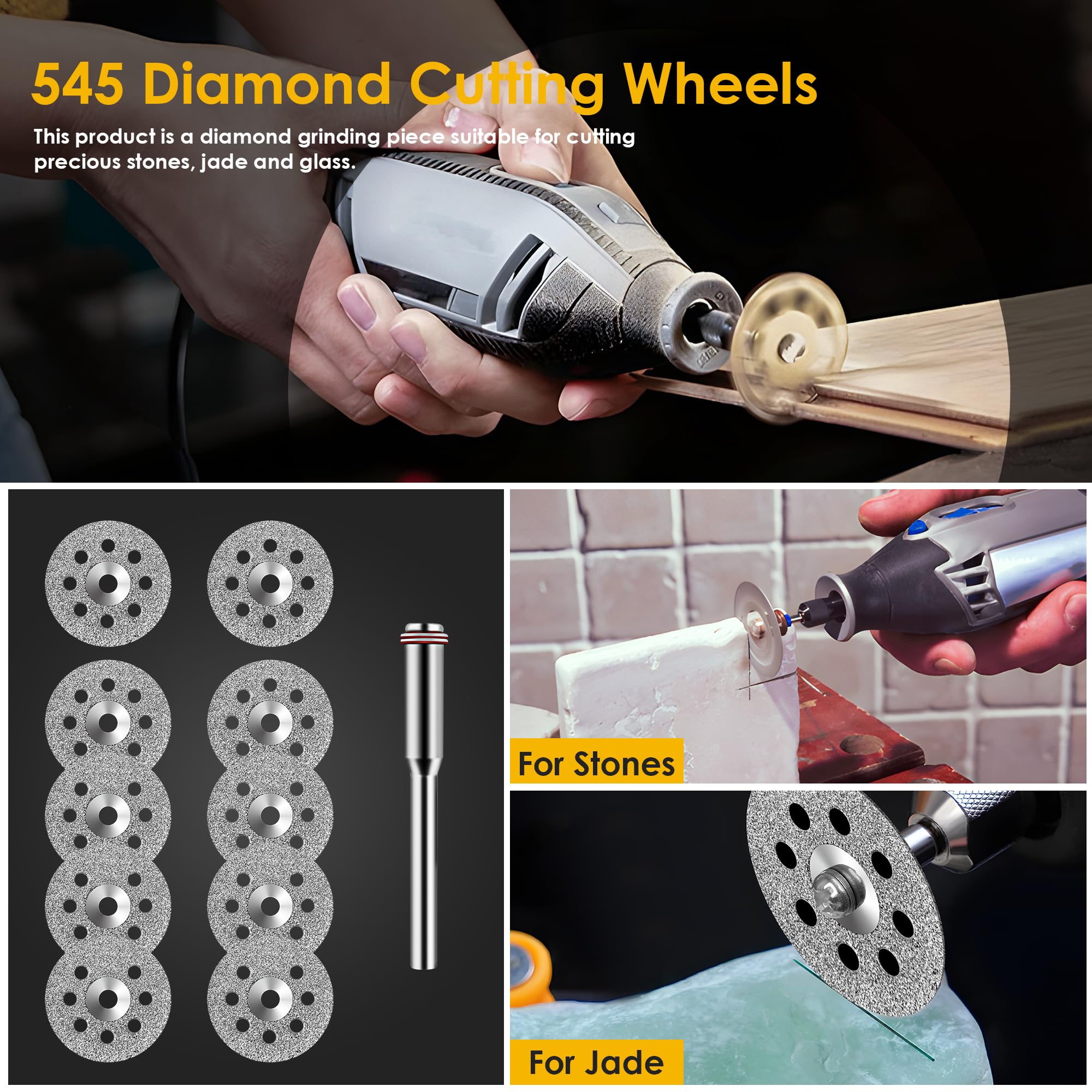 44PCS Circular Saw Blade Set f - огляд і ціна Cordless Rotary Tool Kit Accessories