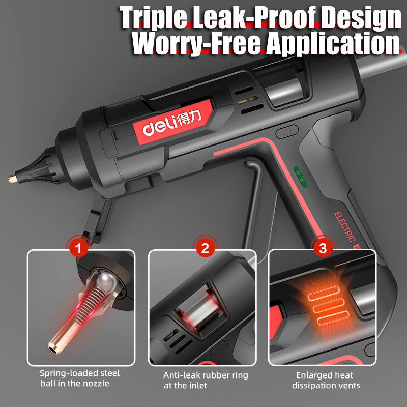 DELI 300W Hot Melt Glue Gun DI - огляд і ціна Hot Melt Glue Gun Cordless