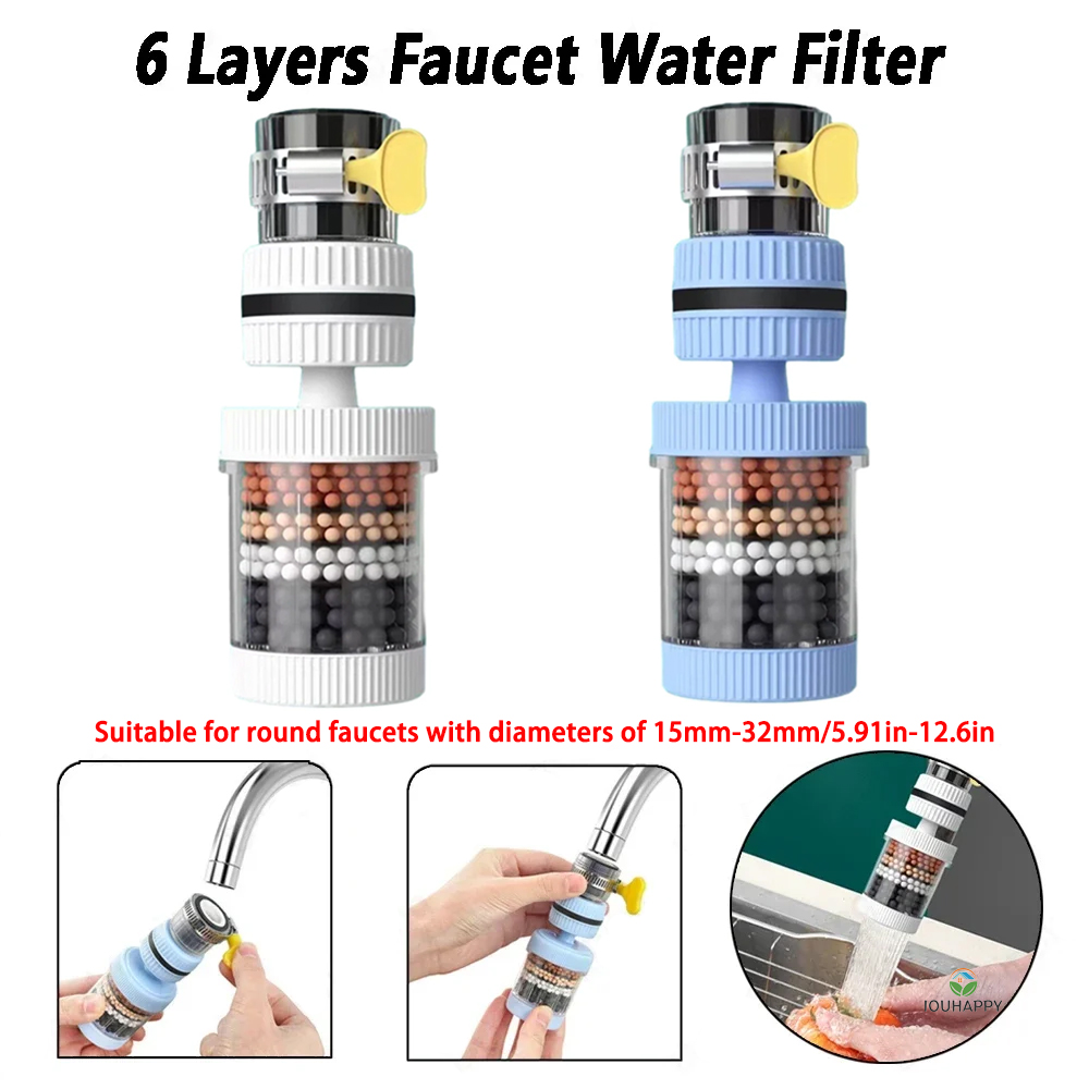 6 Layers Faucet Water Filter U - огляд і ціна Plumbing