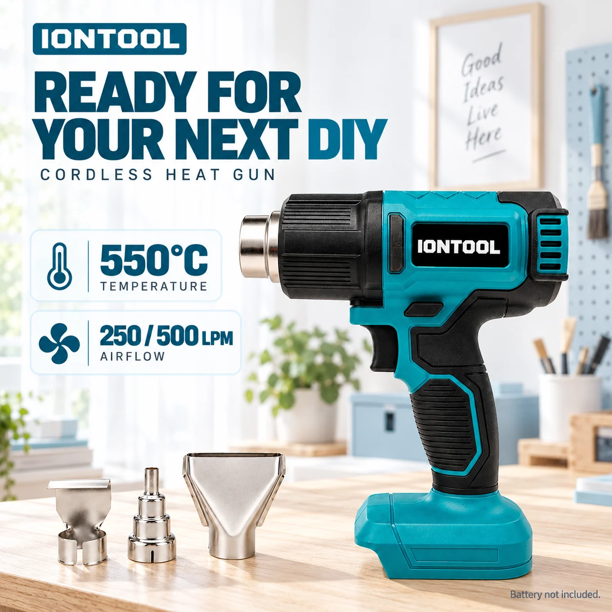 IONTOOL Cordless Heat Gun for  - огляд і ціна Cordless Heat Gun For Shrink Tubing