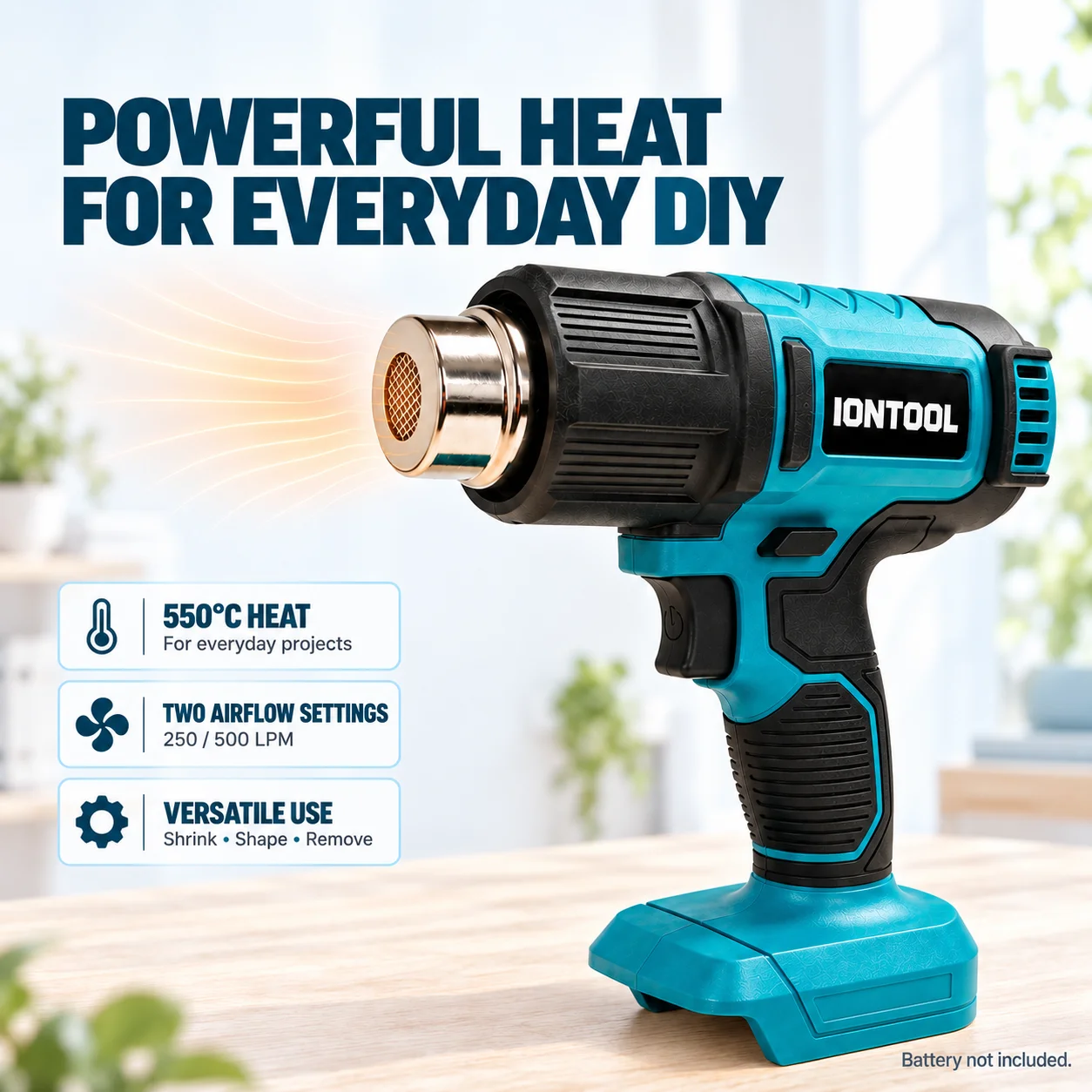 IONTOOL Cordless Heat Gun for  - огляд і ціна Cordless Heat Gun For Shrink Tubing